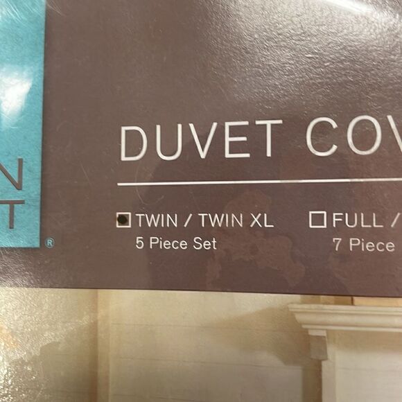 URBAN HABITAT
Brooklyn Jacquard Cotton 5-Pc. Duvet Cover Set NIB Twin XL - Picture 3 of 3